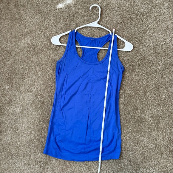 Women's Blue Racerback Tank Top - Picture 4 of 5